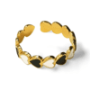 ANILLO ERYNA CORAZONES DEL ALBA NEGRO ANILLO ERYNA CORAZONES DEL ALBA NEGRO