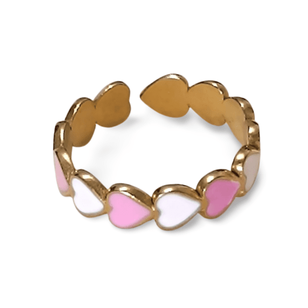 ANILLO ERYNA CORAZONES DEL ALBA ROSA ANILLO ERYNA CORAZONES DEL ALBA ROSA