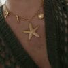 COLLAR ERYNA CHOKER MARINO CHARMS ACERO DORADO