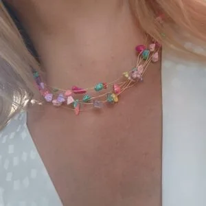 COLLAR ERYNA CUARZO MULTICOLOR COLLAR ERYNA CUARZO