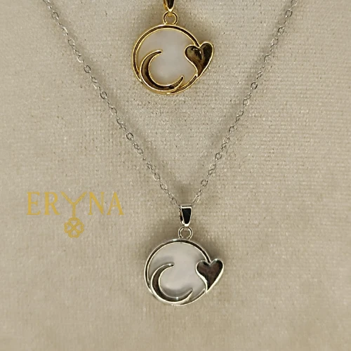 COLLAR ERYNA LUNA Y CORAZÓN