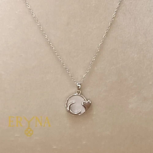 COLLAR ERYNA LUNA Y CORAZÓN