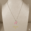 Colgante ERYNA Perro Globo Rosa Plateado