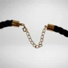 Collar estrella marina dorada negro eryna