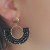 PENDIENTES ERYNA MEDIA LUNA DE CUENTAS