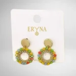 PENDIENTES ERYNA ARO DE CUENTAS MINI PENDIENTES ERYNA ARO DE CUENTAS MINI