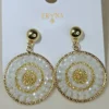 PENDIENTES ERYNA ARO FLOR DE CUENTAS