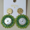 PENDIENTES MULTICOLOR CON ABALORIOS CIRCULARES