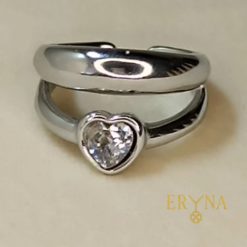 ANILLO ERYNA CORAZÓN MINIMALISTA