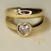ANILLO ERYNA CORAZÓN MINIMALISTA