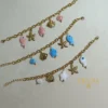 PULSERA ERYNA CHARMS MARINOS DORADO & COLOR