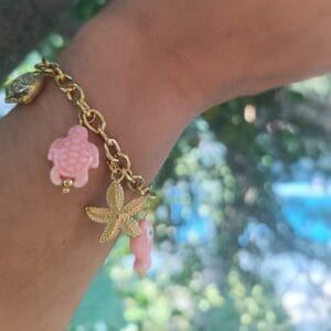 PULSERA ERYNA CHARMS MARINOS DORADO & COLOR PULSERA ERYNA CHARMS MARINOS DORADO & COLOR