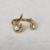 anillo dorado acero ajustable ERYNA con perla