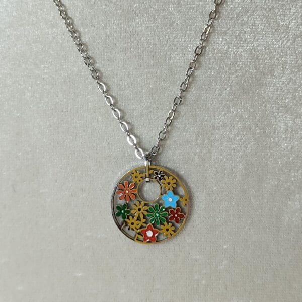 collar-eryna-flores-multicolor-acero-plateado