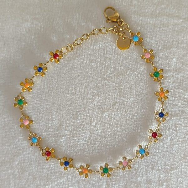 pulsera-eryna-flores-multicolor-acero-dorado