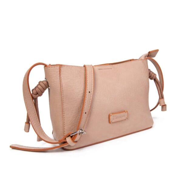 bolso irene bandolera rosa frontal