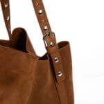 bolso abag marrón shopper efecto ante bolso abag marrón shopper efecto ante