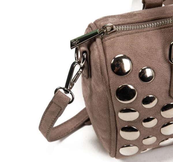 vista superior del bolso abag kaki con asas dobles