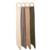 Bufandas ABAG con brillo en colores beige, gris, kaki y verde, modelo ADZY258028