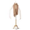 Bufanda ABAG con brillo – beige, gris, kaki y verde