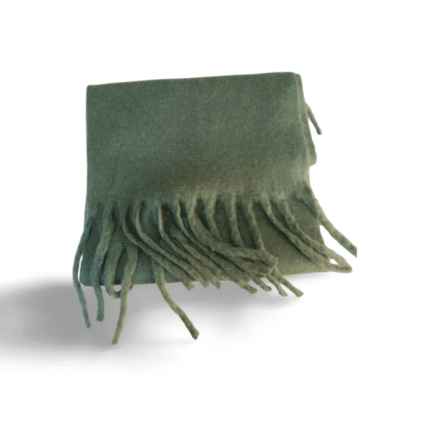 Bufanda efecto cashmere color verde
