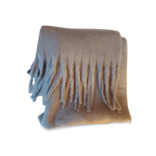 Bufanda efecto cashmere color gris