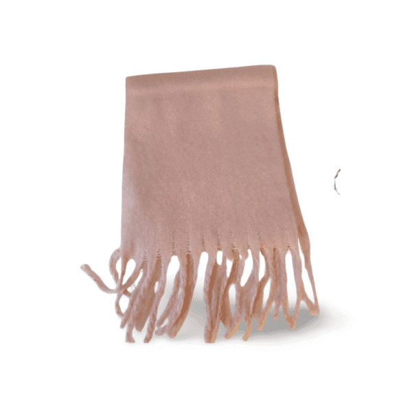 Bufanda efecto cashmere color rosa