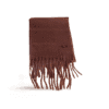 Bufanda efecto cashmere color marrón