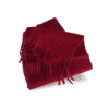 Bufanda efecto cashmere color burdeos