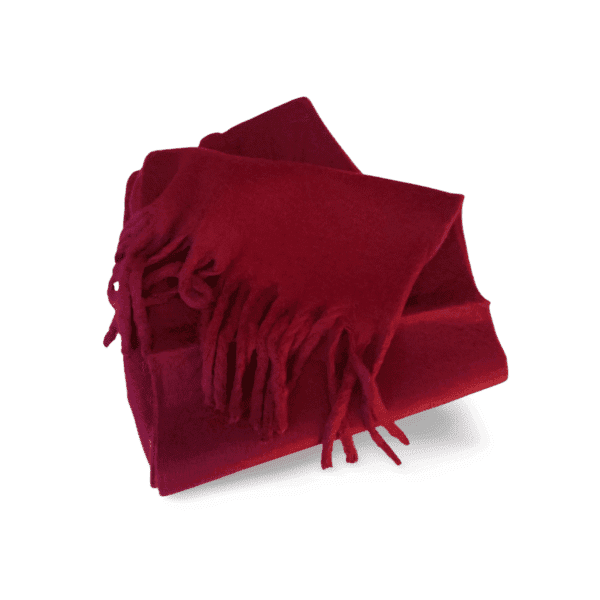 Bufanda efecto cashmere color burdeos