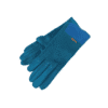 Guantes de mujer azul turquesa con puño de punto. Guantes de mujer azul turquesa con puño de punto.