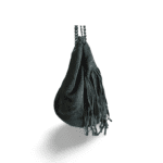 Bolso de ante verde oscuro con flecos y detalle lateral ERYNA Bolso de ante verde oscuro con flecos y detalle lateral ERYNA