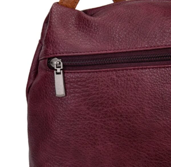 Mochila IRENE ILR230308 color granate con asas marrones