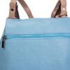 mochila irene eryna azul piel sintética alta calidad vista trasera