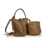 Bolso NOA & IRE piel sintética color kaki conjunto con organizador