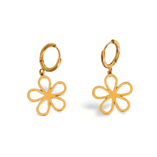 pendientes-flor-acero-dorados-eryna