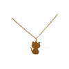 Collar ERYNA gato en acero inoxidable dorado