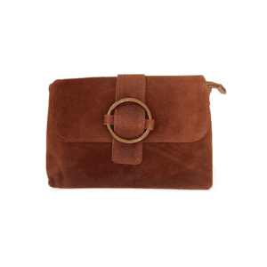 Bolso de ante italiano en color marrón Bolso de ante italiano en color marrón