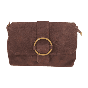 Bolso de ante italiano en color chocolate