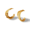 Pendientes de aro elegantes acero inoxidable ERYNA
