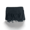 Bufanda efecto cashmere color negro