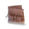 Bufanda efecto cashmere color topo