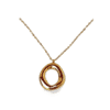 Collar de acero círculo minimalista ERYNA color dorado