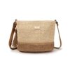 Bolso bandolera MAC&NOA de fibra natural vista frontal