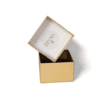 caja regalo dorada para anillos ERYNA abierta