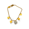 Pulsera de corazones dorados con strass ERYNA