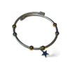 Pulsera ERYNA de acero inoxidable con colgante estrella