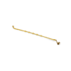 Pulsera de acero inoxidable dorada con estrellas lisas y cierre ajustable