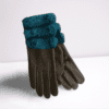 Guantes de invierno ERYNA color verde oscuro Guantes de invierno ERYNA color verde oscuro