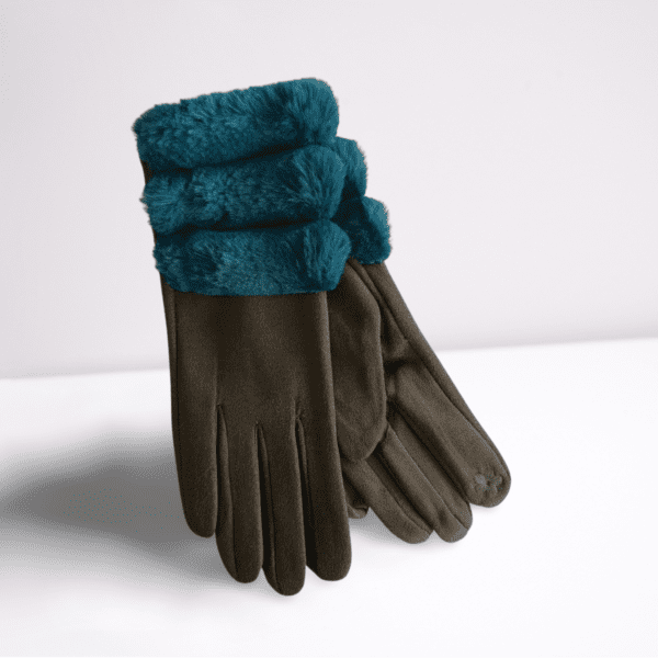 Guantes de invierno ERYNA color verde oscuro Guantes de invierno ERYNA color verde oscuro